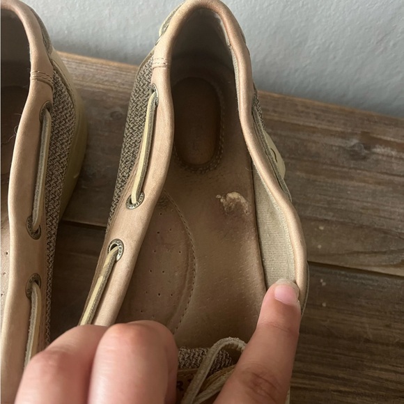 Sperry Tan Top Slider Boat Shoes Size 9 - Picture 8 of 10